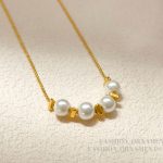 Simple summer new pearl necklace internet celebrity fashion lady fine clavicle chain