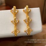 Light luxury zircon long earrings