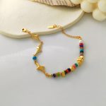 Self-designed retro trendy personalized stitching bracelet