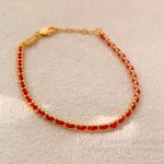 High-end retro red rope bracelet with temperament