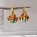 Original niche Chinese style ethnic style design earrings